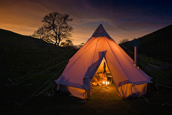 Bell Tent - Ice Raven - Sub Zero Adventure - Copyright Gary Waidson, All rights reserved.