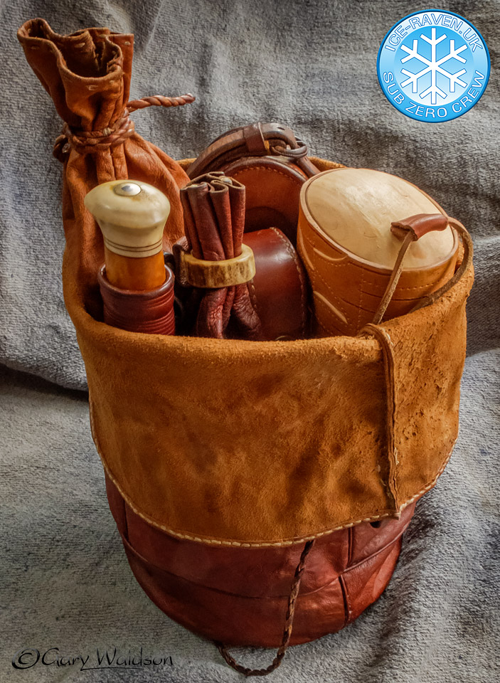 The Boazu Bag loaded up - Ice Raven - Sub Zero Adventure - Copyright Gary Waidson, All rights reserved.
