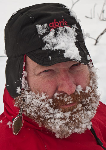 Bob in Snow - Ice Raven - Sub Zero Adventure - Copyright Gary Waidson, All rights reserved.