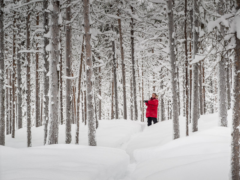 Damian checking his route on Trail - Ice Raven - Sub Zero Adventure - Copyright Gary Waidson, All rights reserved.