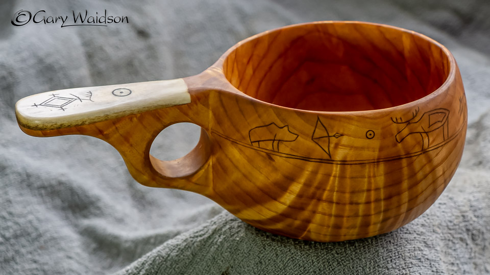 The Fox Fire Kuksa  - Ice Raven - Sub Zero Adventure - Copyright Gary Waidson, All rights reserved.