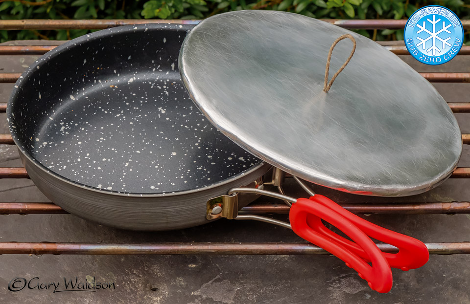 Frying Pan with Lid - Ice Raven - Sub Zero Adventure - Copyright Gary Waidson, All rights reserved.