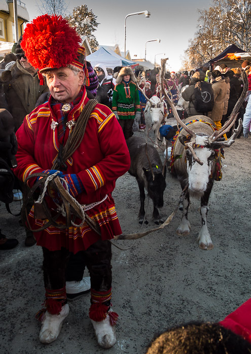Jokkmokk Market - Reindeer Caravan - Ice Raven - Sub Zero Adventure - Copyright Gary Waidson, All rights reserved.