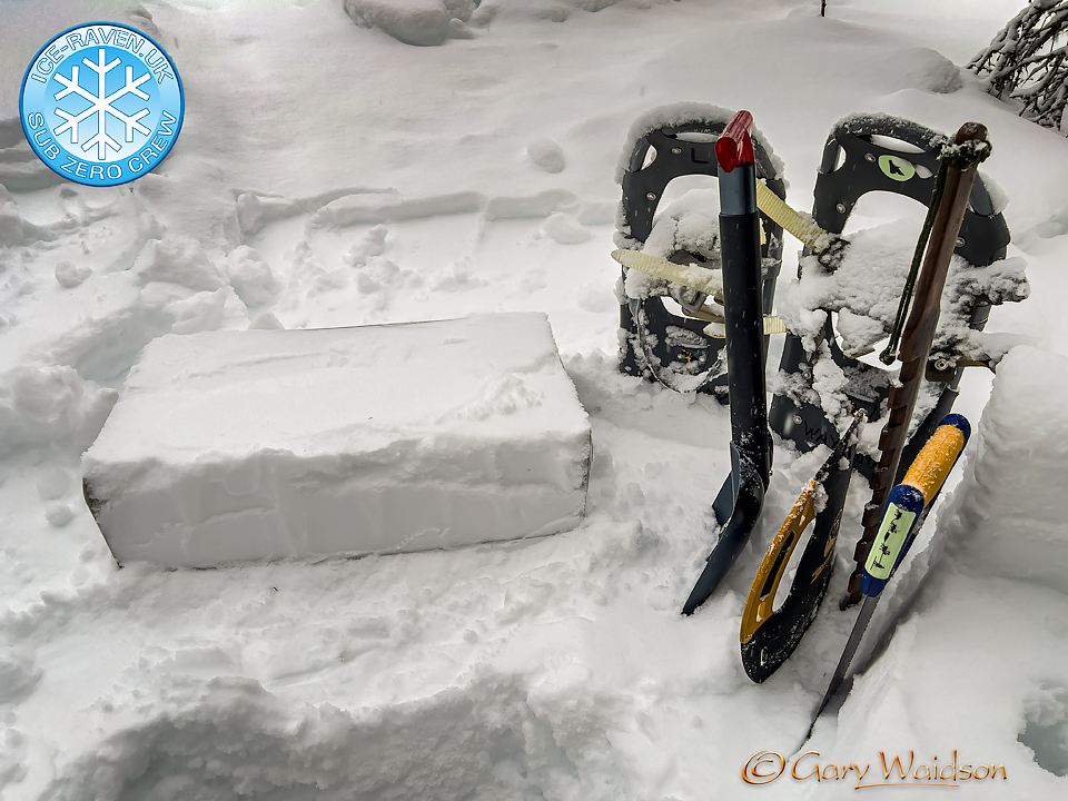 The Block Mould - Ice Raven - Sub Zero Adventure - Copyright Gary Waidson, All rights reserved.