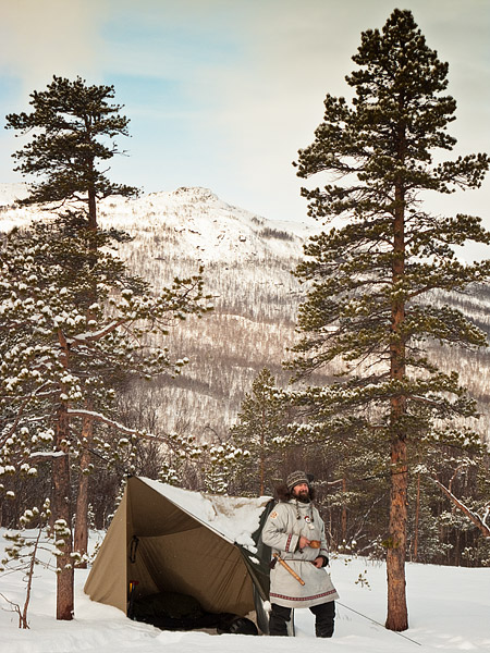 Simple tarp shelter - Ice Raven - Sub Zero Adventure - Copyright Gary Waidson, All rights reserved.