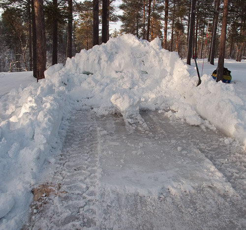 Snow Pile - Ice Raven - Sub Zero Adventure - Copyright Gary Waidson, All rights reserved.